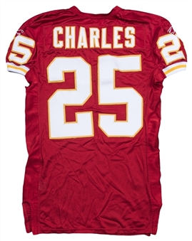 2010 Jamaal Charles Game Used Kansas City Chiefs Home Jersey (Chiefs COA)